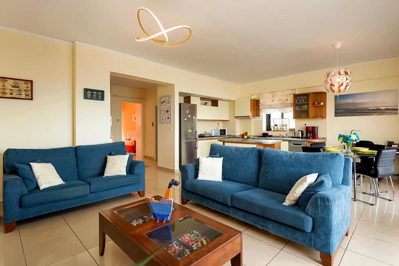 Seafront Family Apartment & Free Parking, The Cruiseflat Thessaloniki Exterior photo